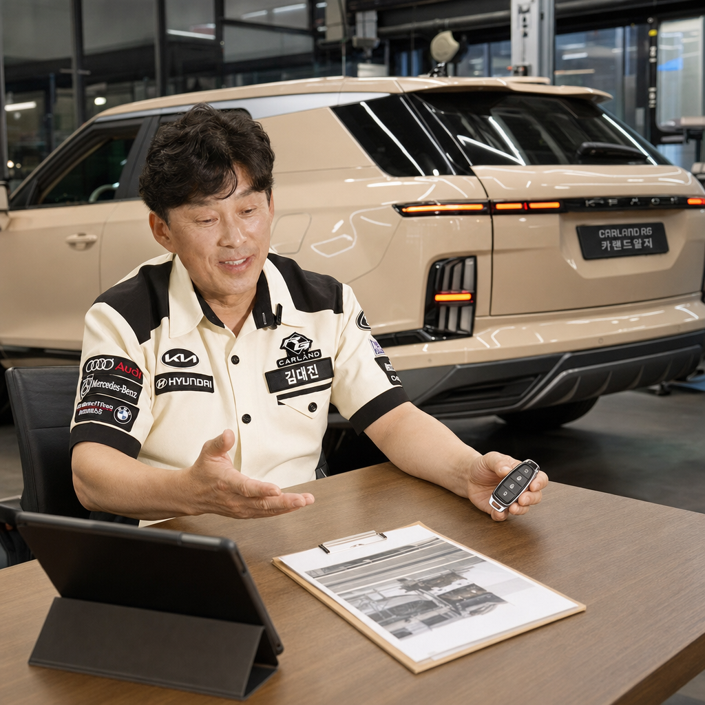 KGM 액티언 SUV 전동트렁크 시공 전문 스마트키 원격 개폐 청주 카랜드알지