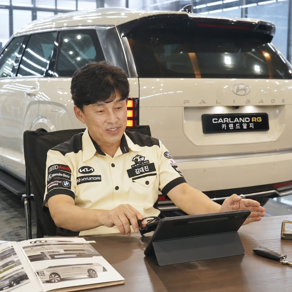 현대 팰리세이드 LX3 윙스텝 대형 SUV 신차 전동사이드스텝 시공