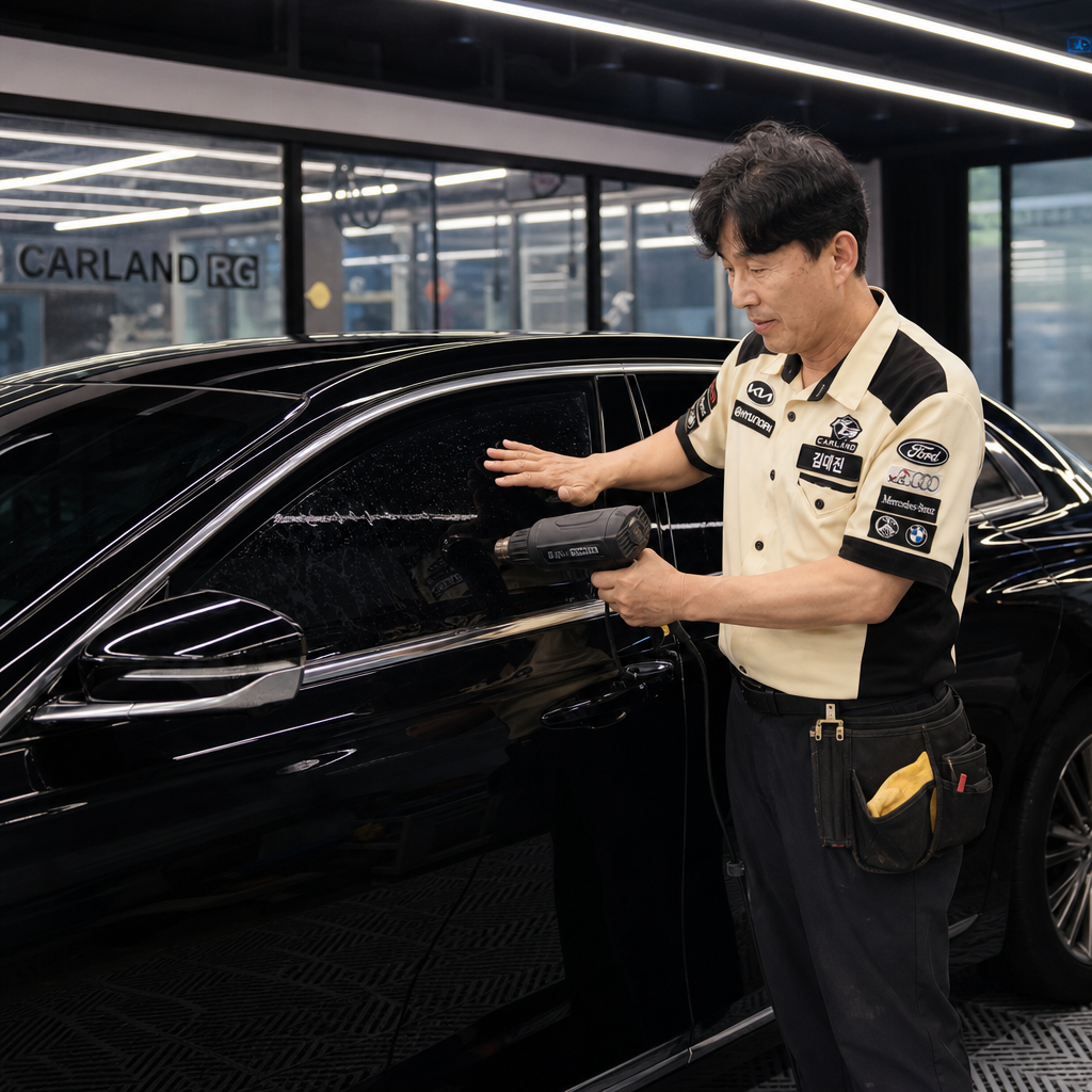 현대 그랜저 자외선 차단 넥스필 블랙 스퍼터 틴팅 자동차썬팅 광택 캠핑레저용품 전문 카랜드알지