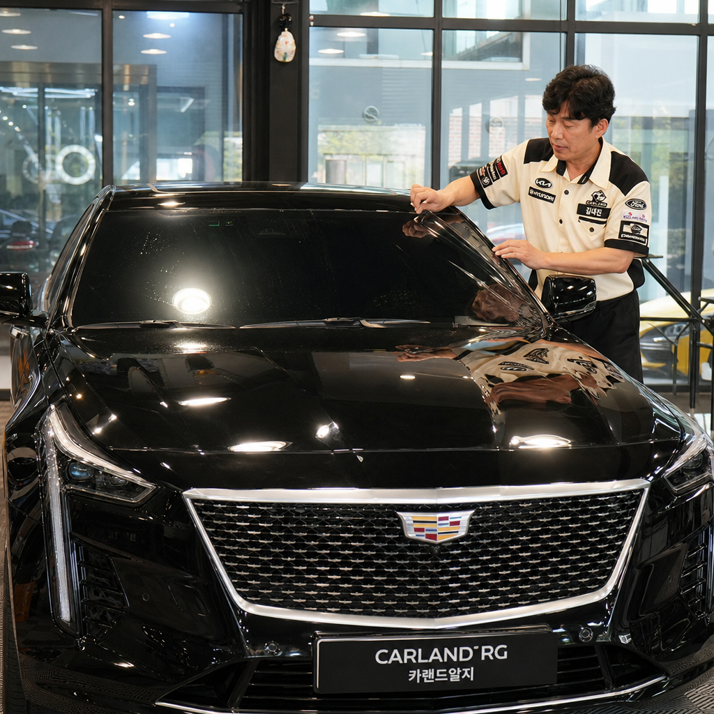 청주 수입차 캐딜락 CT6 썬팅 자외선차단 열차단 탁월 넥스필 마제스틱 블랙스퍼터 필름시공 카랜드알지