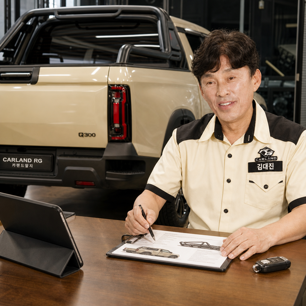 청주 픽업트럭 롤바 무쏘 스탠다드 숏 Q300 카인코리아 롤바 CR-103 적재함 커스텀 자동차용품 전문점 카랜드알지