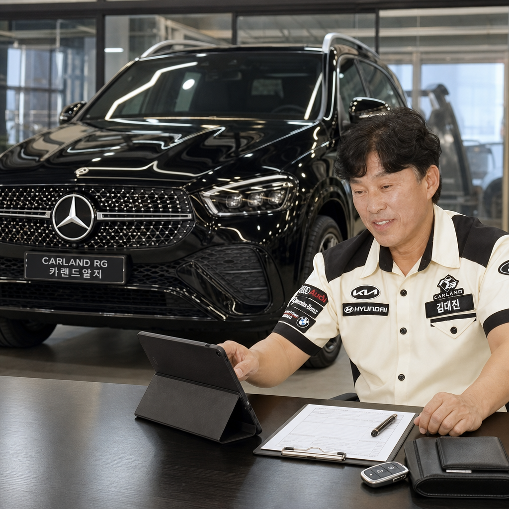 청주 벤츠 GLE450 블랙박스 수입차보조배터리 장착 카랜드알지