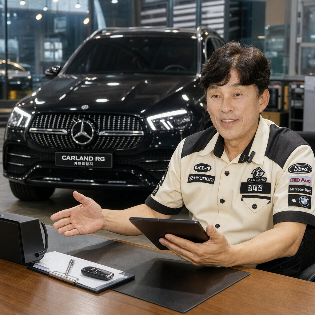 청주 벤츠 GLE450 블랙박스 수입차보조배터리 장착 카랜드알지