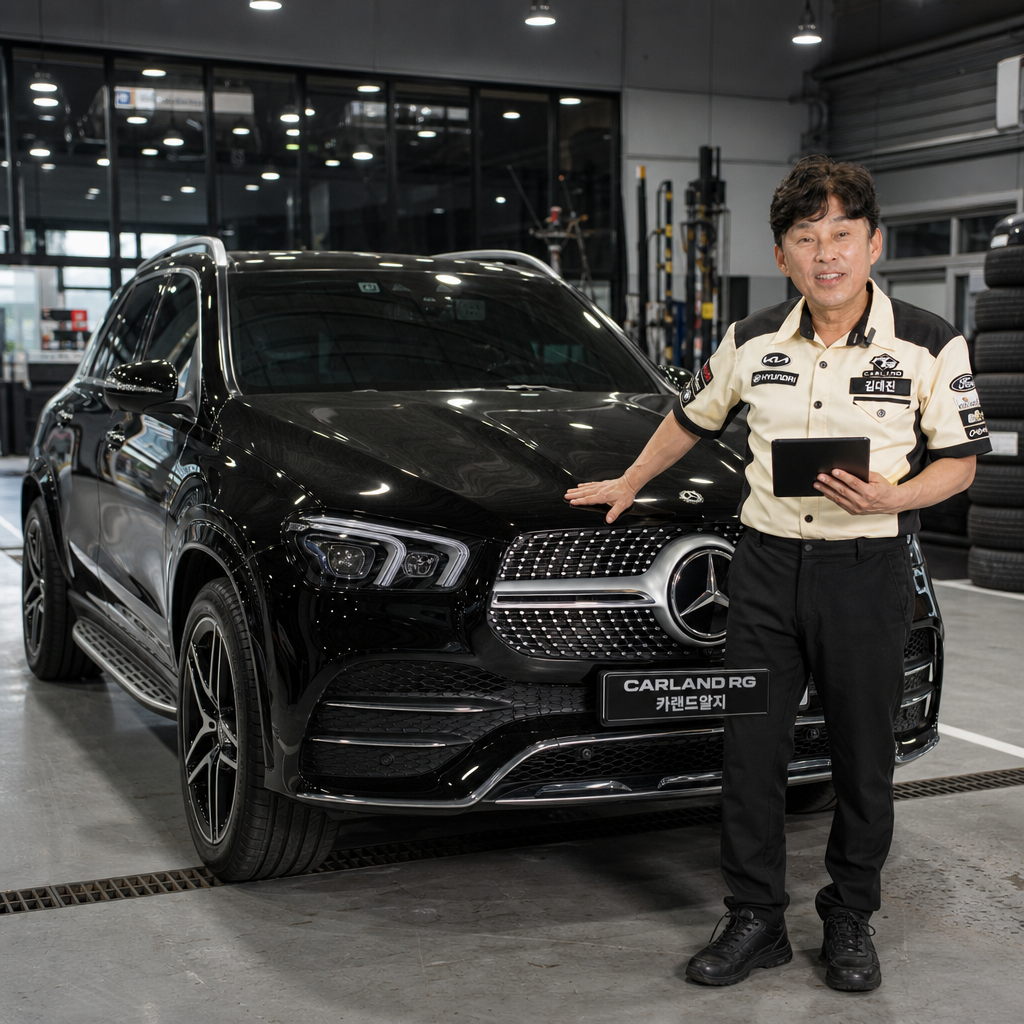 청주 벤츠 GLE450 블랙박스 수입차보조배터리 장착 카랜드알지